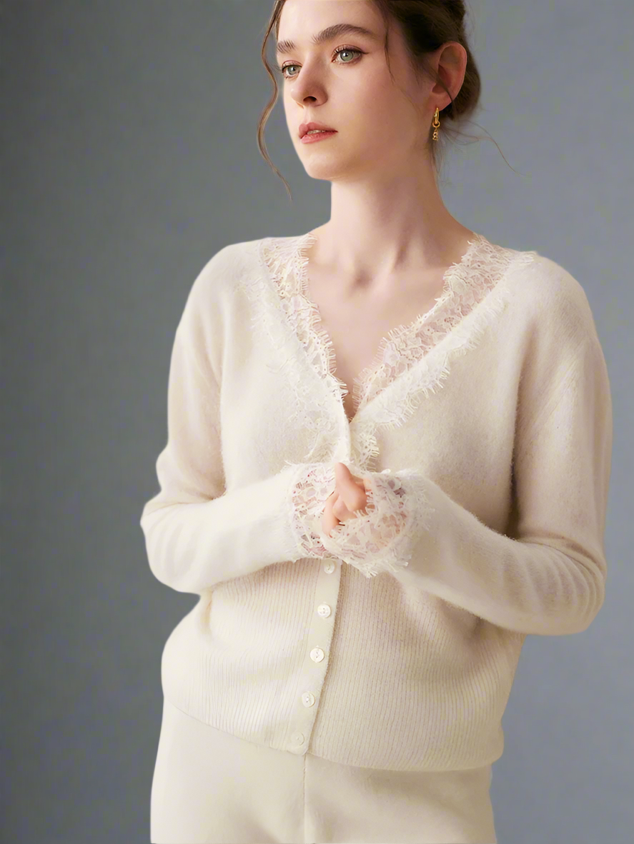 Aurora Cardigan in Pizzo