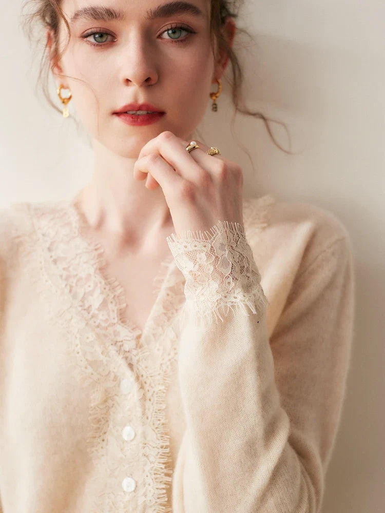 Aurora Cardigan in Pizzo