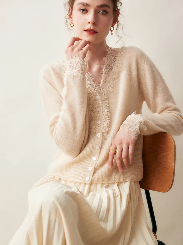 Aurora Cardigan in Pizzo