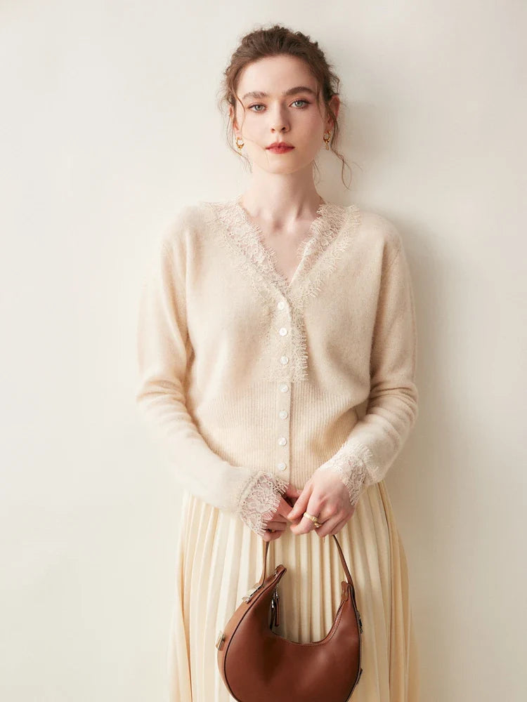 Aurora Cardigan in Pizzo