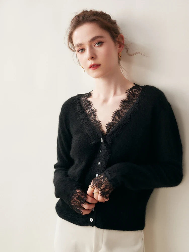 Aurora Cardigan in Pizzo