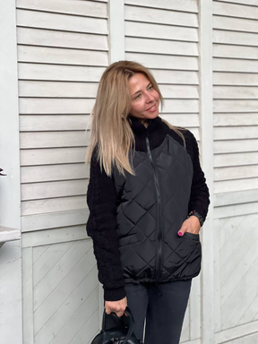 MORFA®️ - Giacca Patchwork in maglia da donna