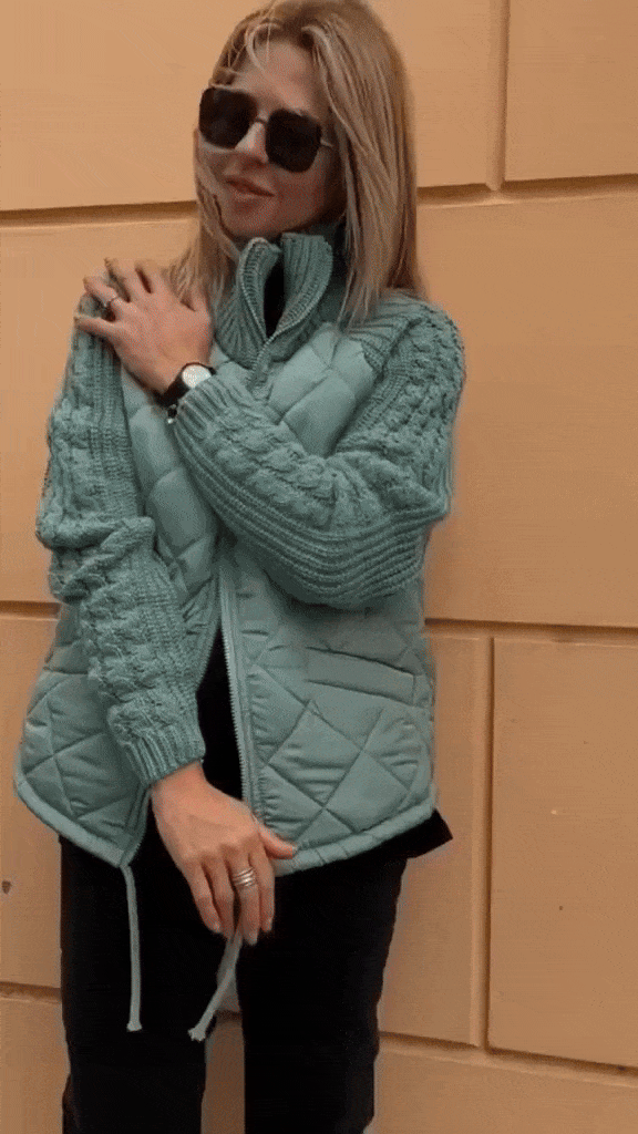 MORFA®️ - Giacca Patchwork in maglia da donna