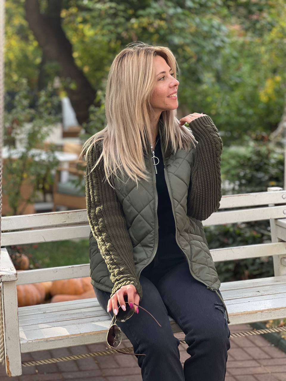 MORFA®️ - Giacca Patchwork in maglia da donna