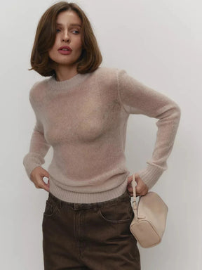 Fenra Maglia Girocollo in Mohair