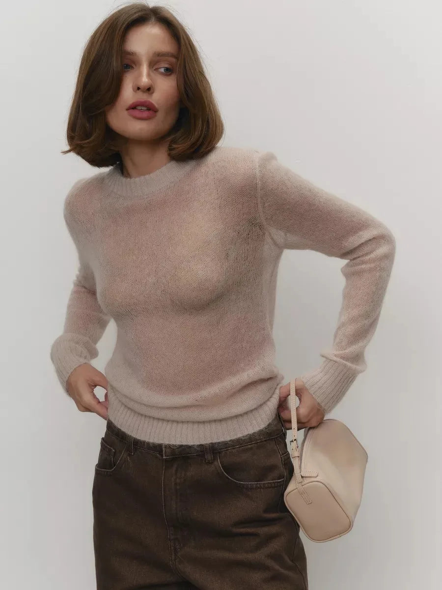 Fenra Maglia Girocollo in Mohair