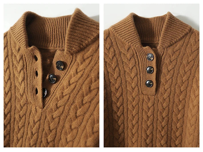 Ardenno – Maglione in Cashmere con Bottoni.