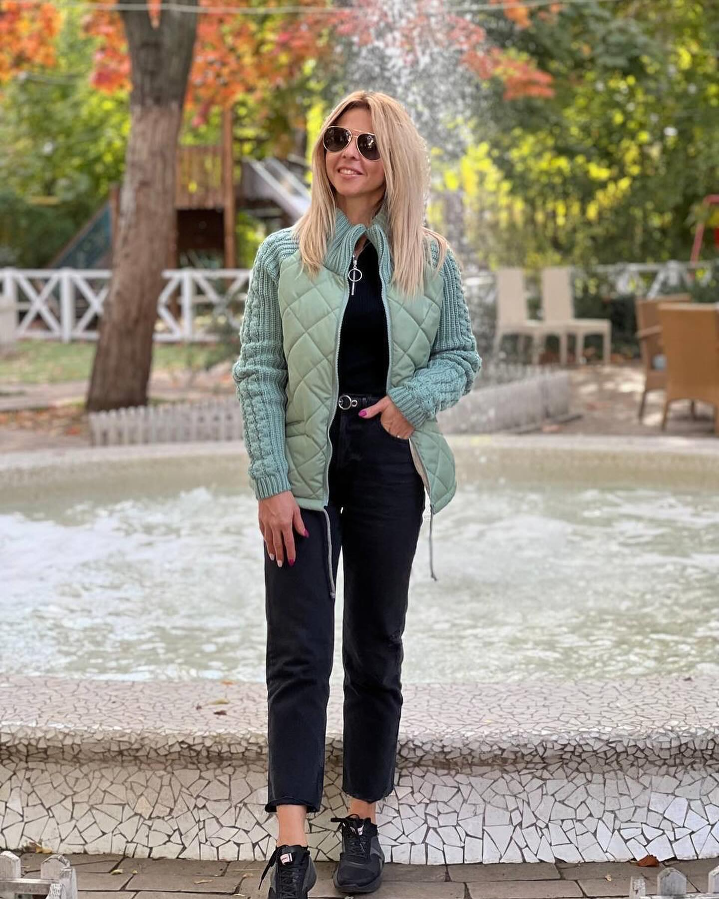 MORFA®️ - Giacca Patchwork in maglia da donna