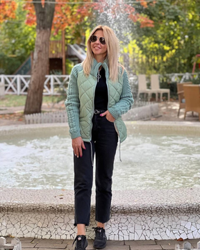 MORFA®️ - Giacca Patchwork in maglia da donna