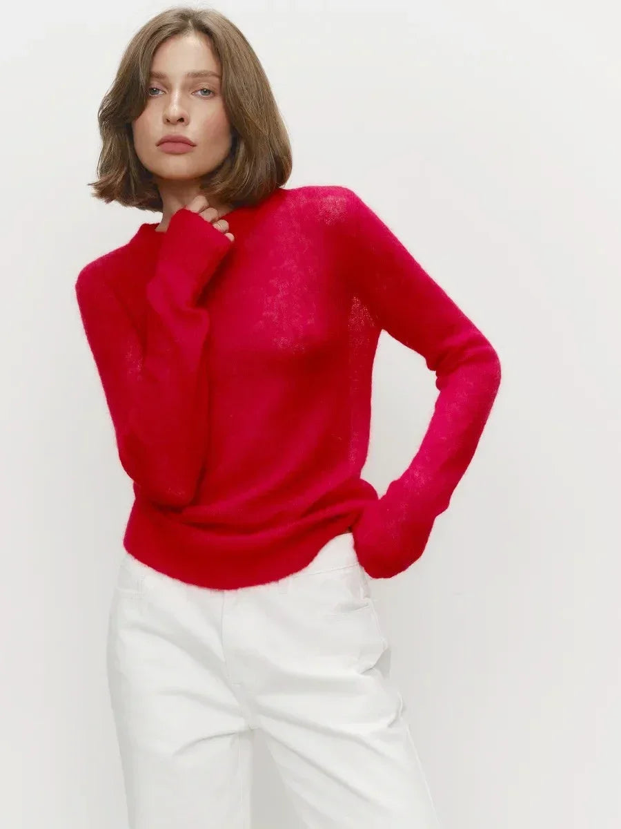 Fenra Maglia Girocollo in Mohair