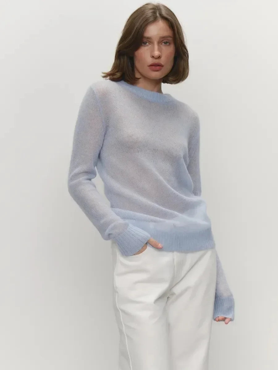 Fenra Maglia Girocollo in Mohair