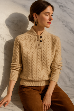 Ardenno – Maglione in Cashmere con Bottoni.