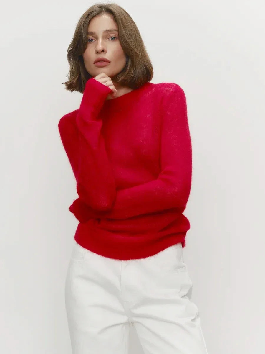 Fenra Maglia Girocollo in Mohair