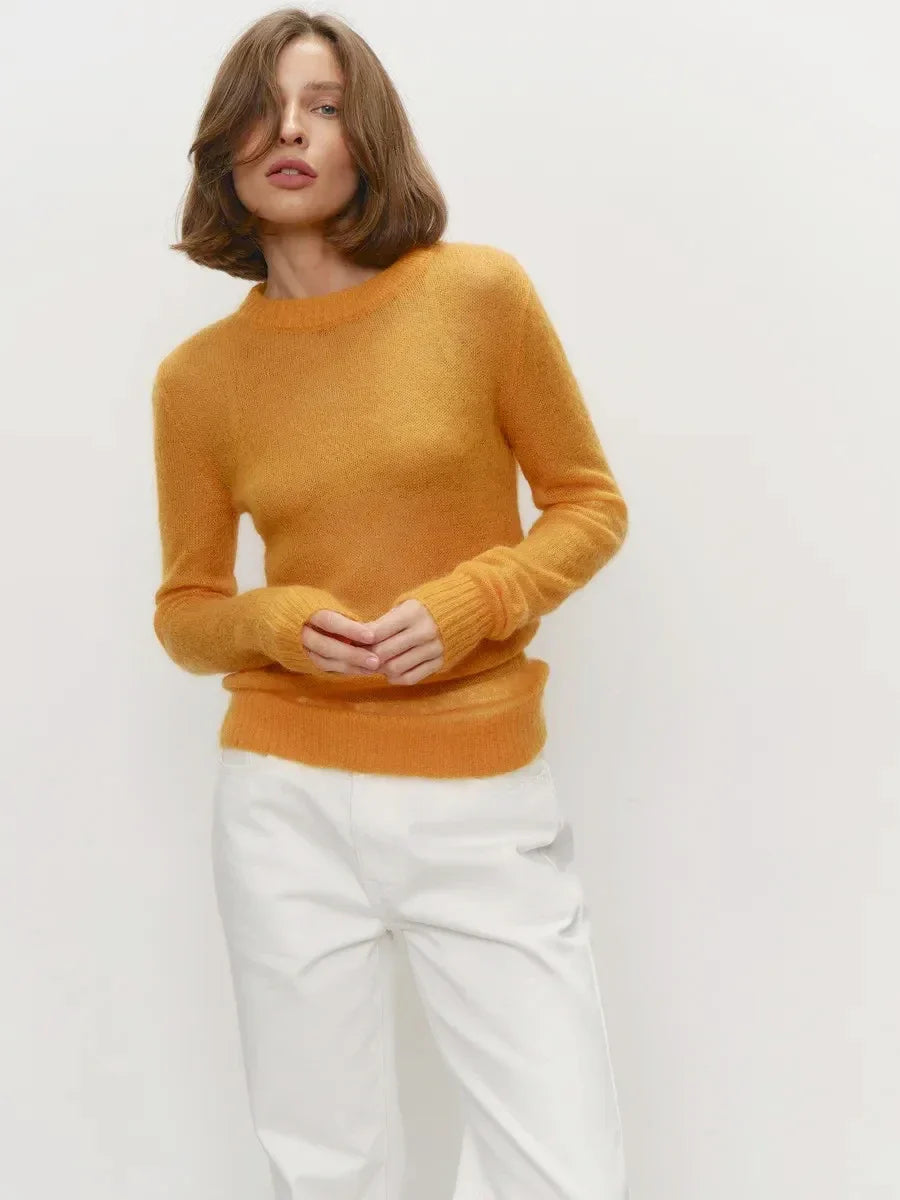 Fenra Maglia Girocollo in Mohair