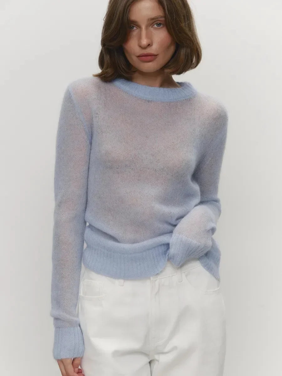 Fenra Maglia Girocollo in Mohair