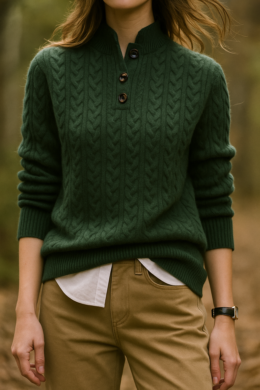 Ardenno – Maglione in Cashmere con Bottoni.