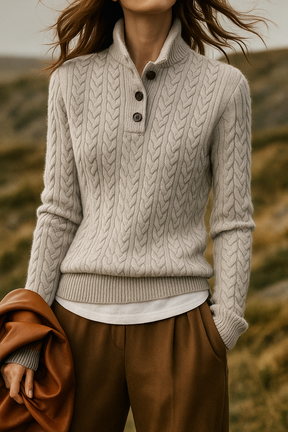 Ardenno – Maglione in Cashmere con Bottoni.